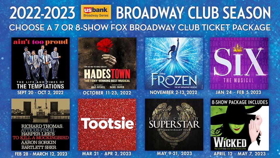 The Fabulous Fox Theatre Announces the 20222023 U.S. Bank Broadway