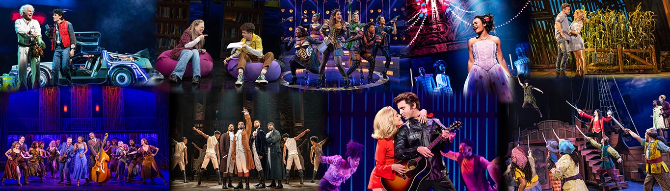 Collage of photos from this season's productions.