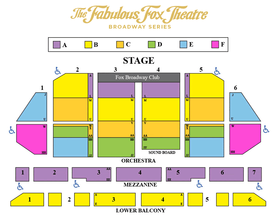 Season Ticket Pricing and Seating Chart 8 The Fabulous Fox Theatre